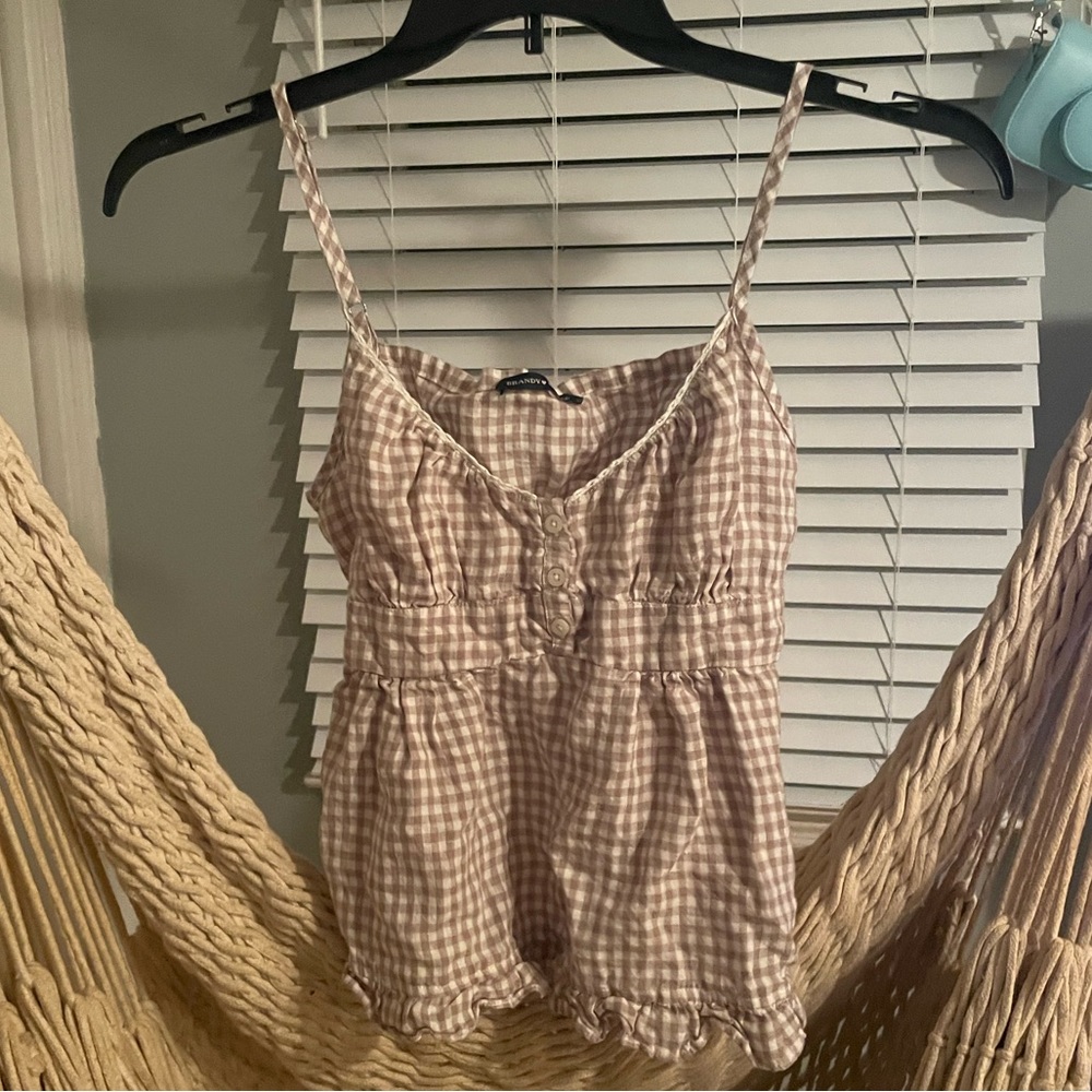 Brandy Melville Plaid Tiffany Tank